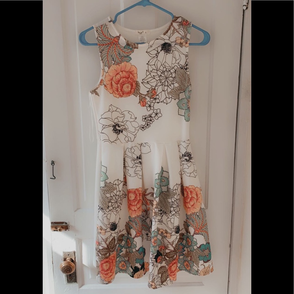 White floral dress